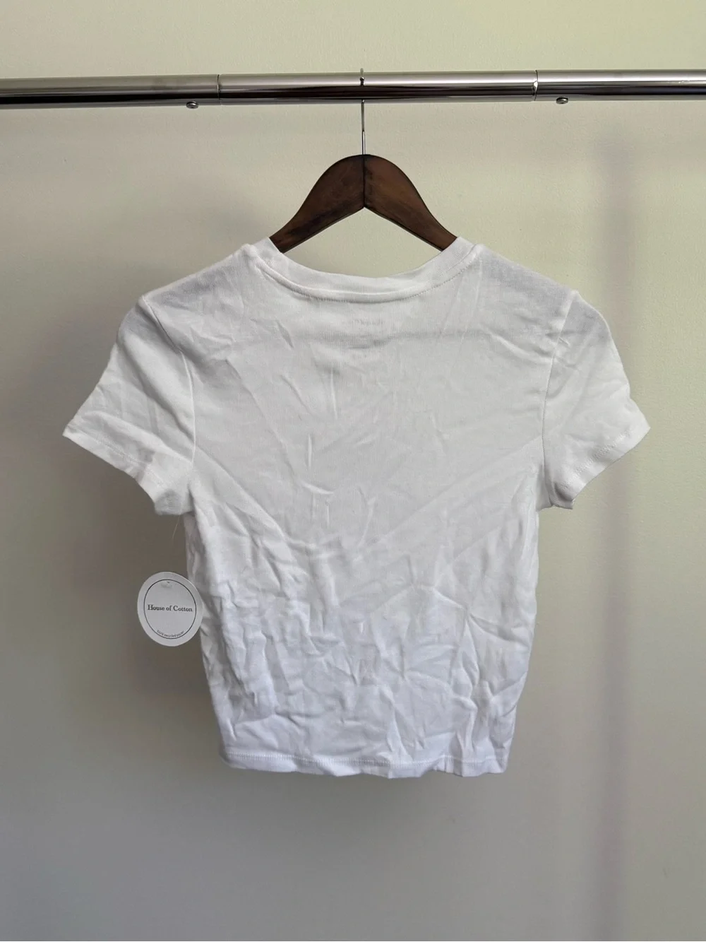 White Cat Tee with Black Cat and Pink Bow by